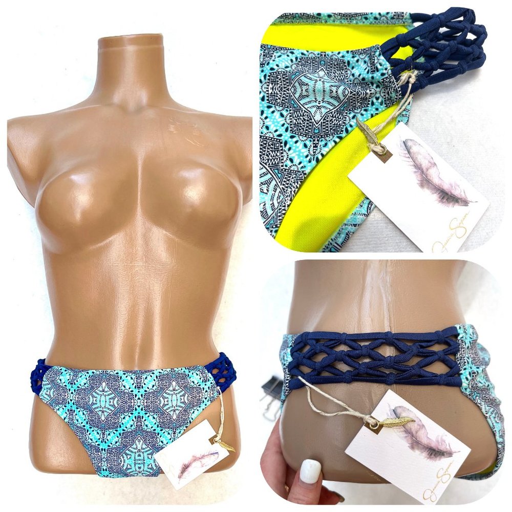 NWT JESSICA SIMPSON Marine Mojave Swim Bottoms